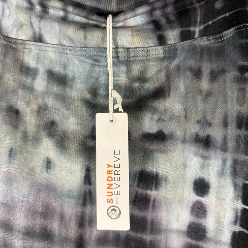 NWT Sundry Evereve Siene Tie Dye Midi Skirt Sunset Navy size Small R25 - Picture 7 of 11